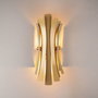 Opviq Lámpara de Pared de Cuerpo Metálico Dorado